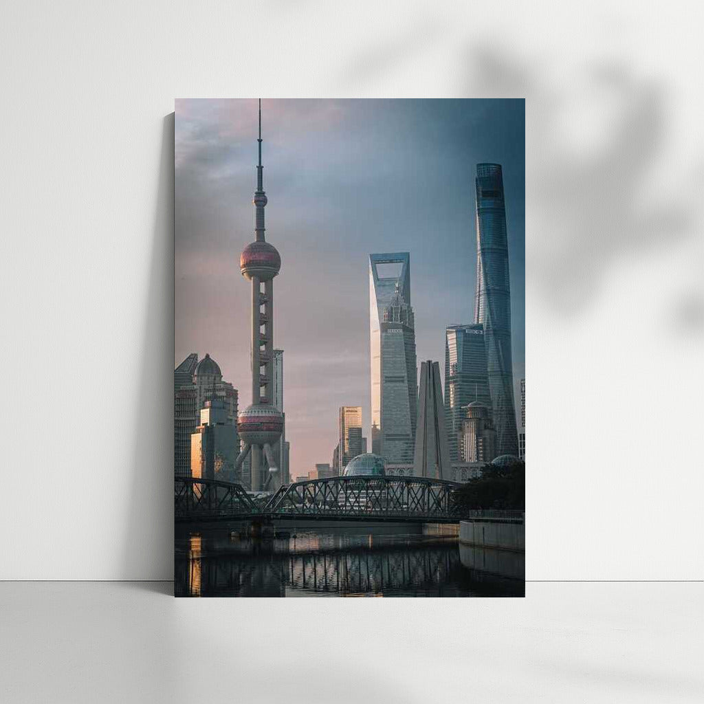Shanghai's Sunset Splendor: China's Cityscapes and Skyscrapers