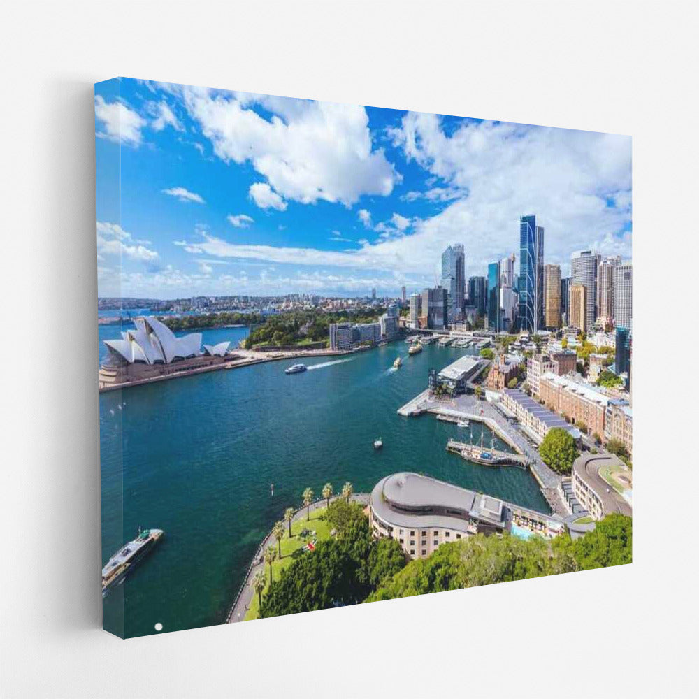 Sydney Skyline: Modern and Blue