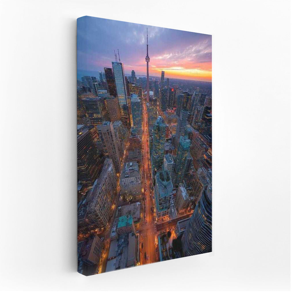 Toronto Sunset Glow: Cityscape