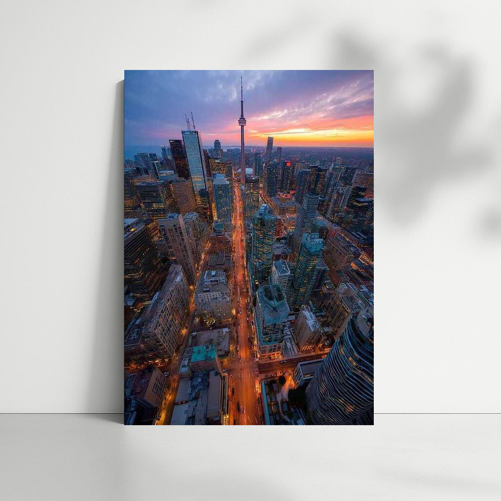Toronto Sunset Glow: Cityscape