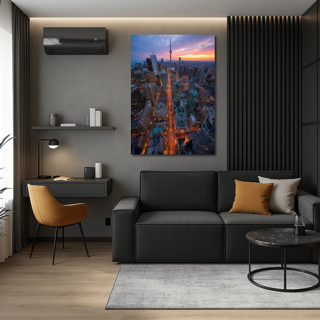 Toronto Sunset Glow: Cityscape