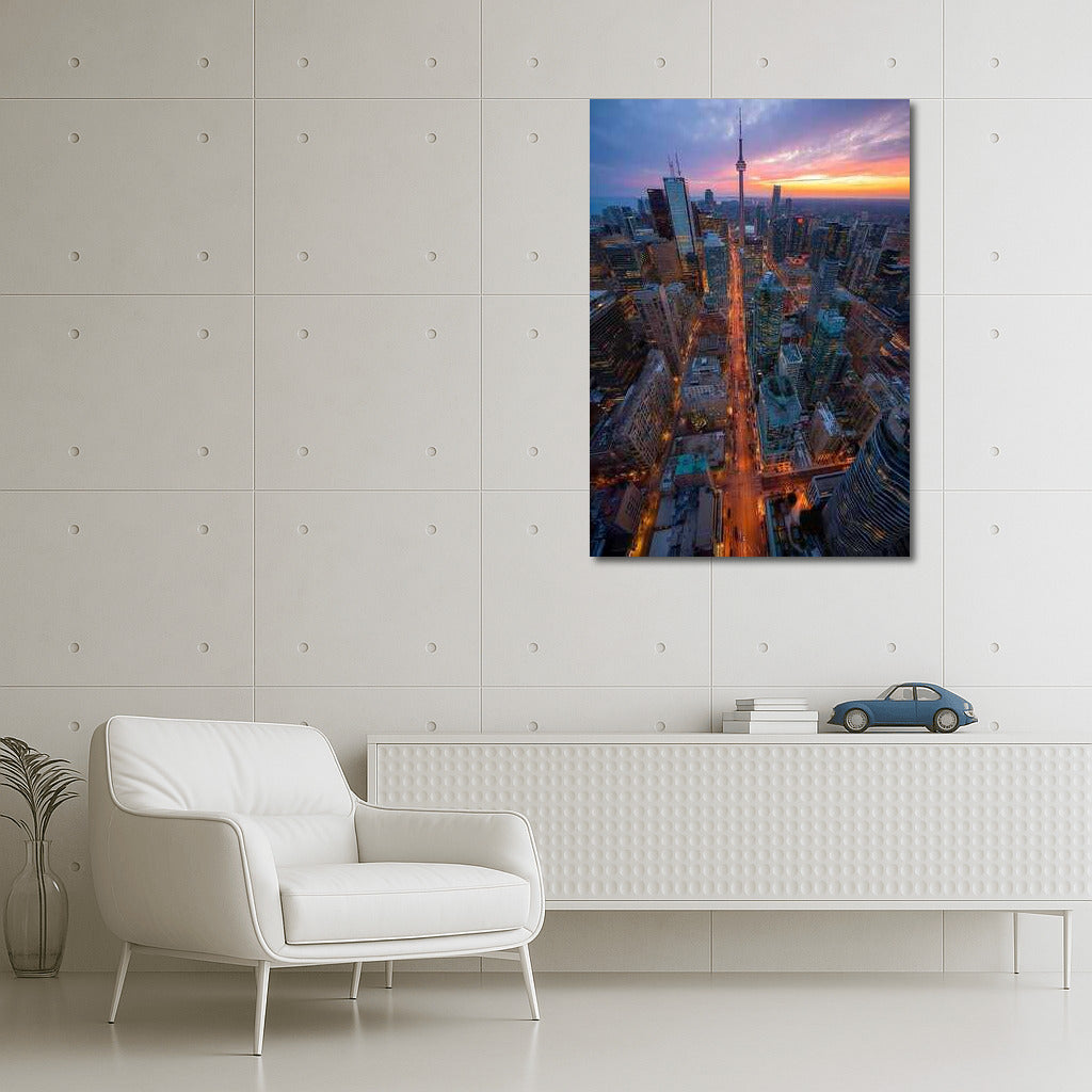 Toronto Sunset Glow: Cityscape