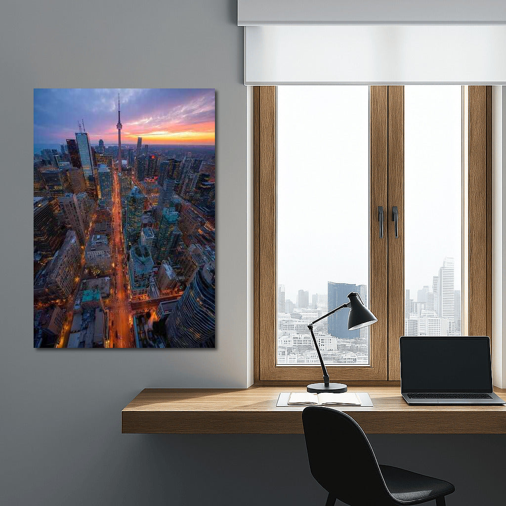 Toronto Sunset Glow: Cityscape
