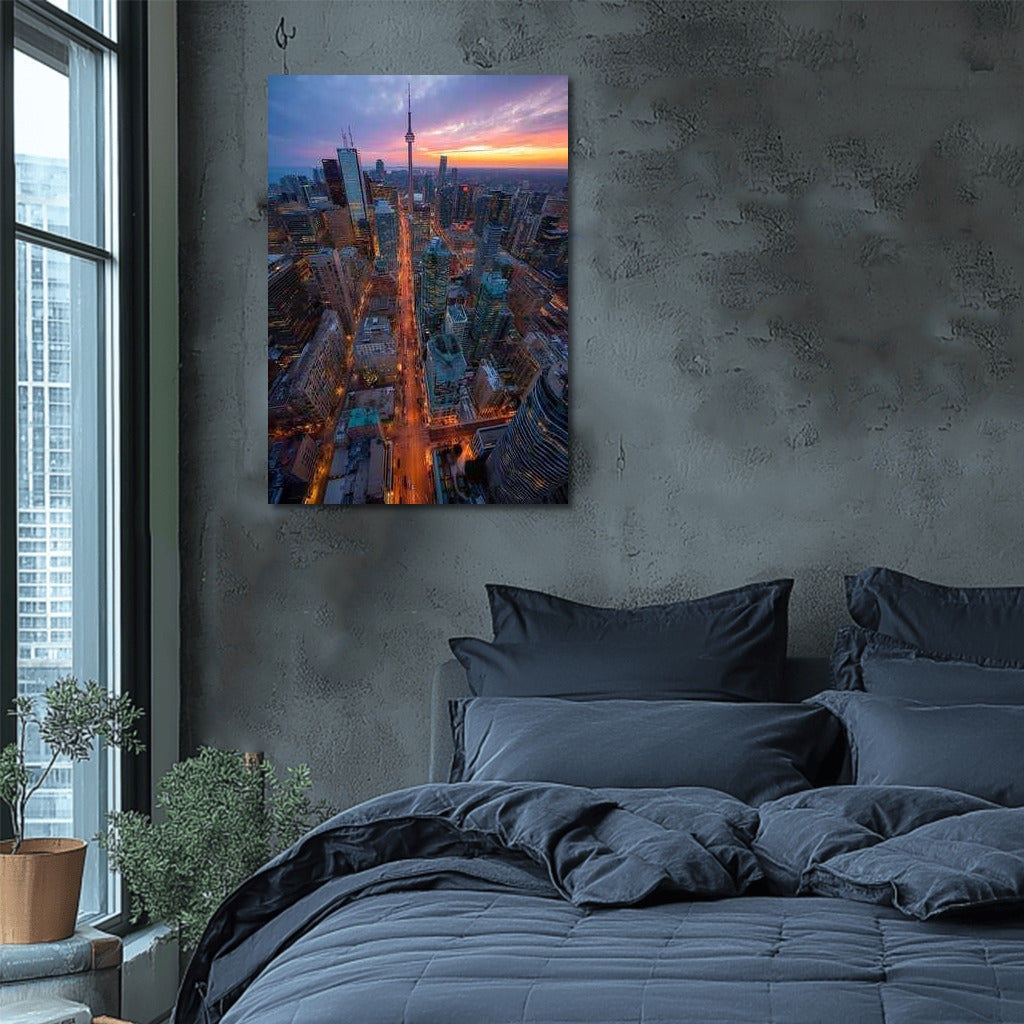 Toronto Sunset Glow: Cityscape