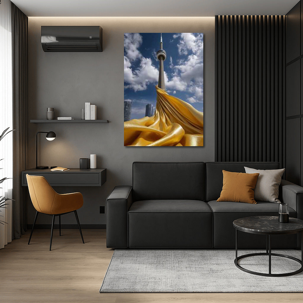 Golden Clouds Over Toronto: The Majesty of Cityscapes Skylines, Canada