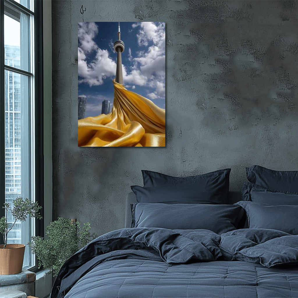 Golden Clouds Over Toronto: The Majesty of Cityscapes Skylines, Canada