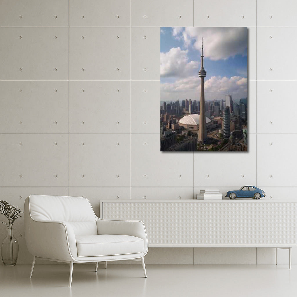Toronto in Silhouette: Grace CN Tower and City Line
