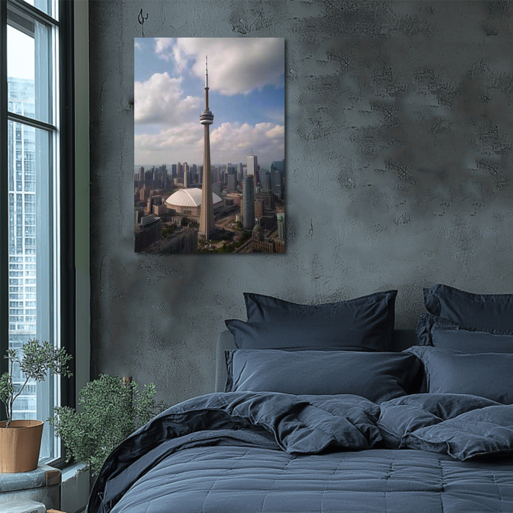 Toronto in Silhouette: Grace CN Tower and City Line