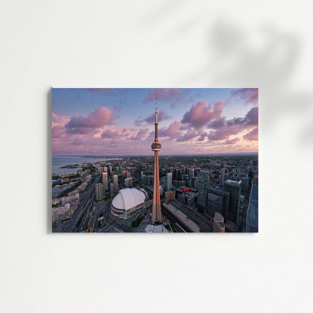 Evening Lights Dance: Toronto Cityscape
