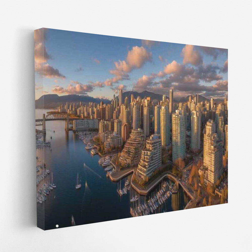 Vancouver Sunset Symphony: Urban Dream in the Sky