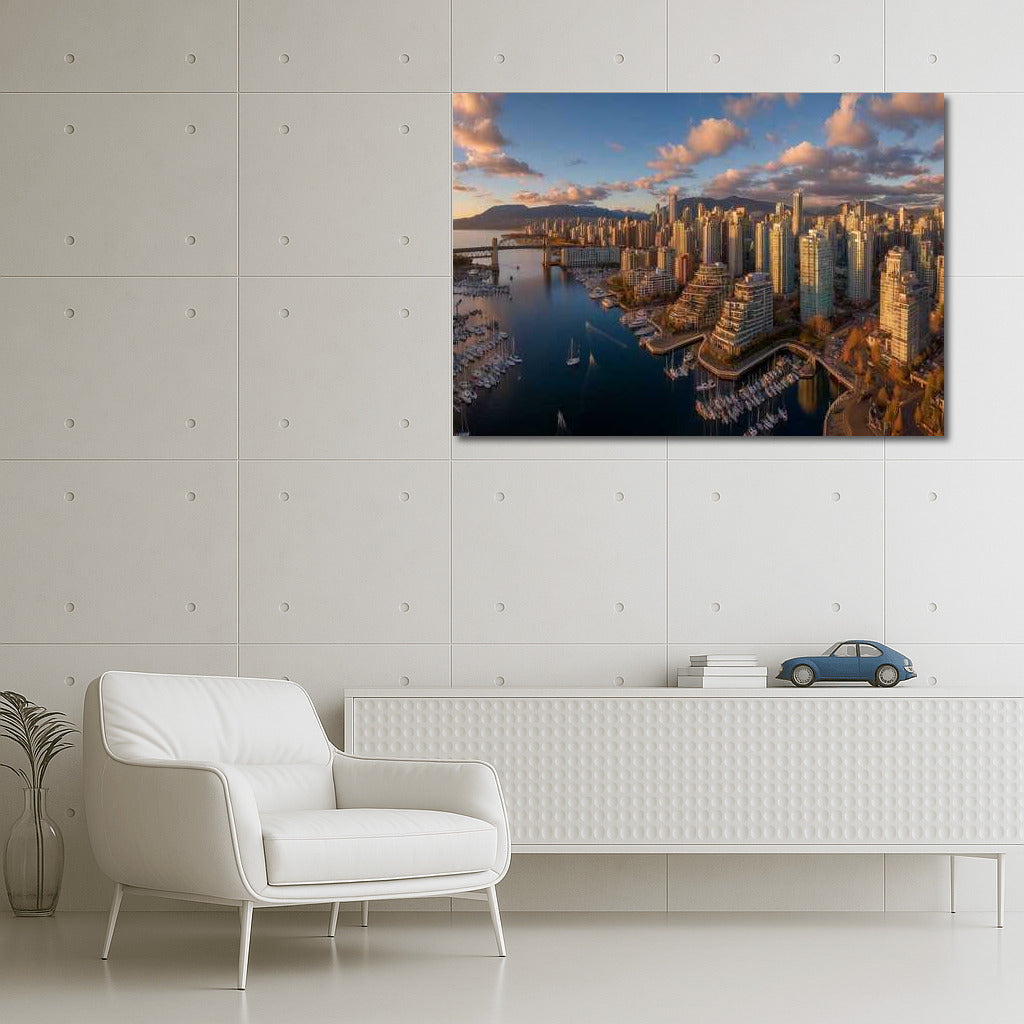 Vancouver Sunset Symphony: Urban Dream in the Sky