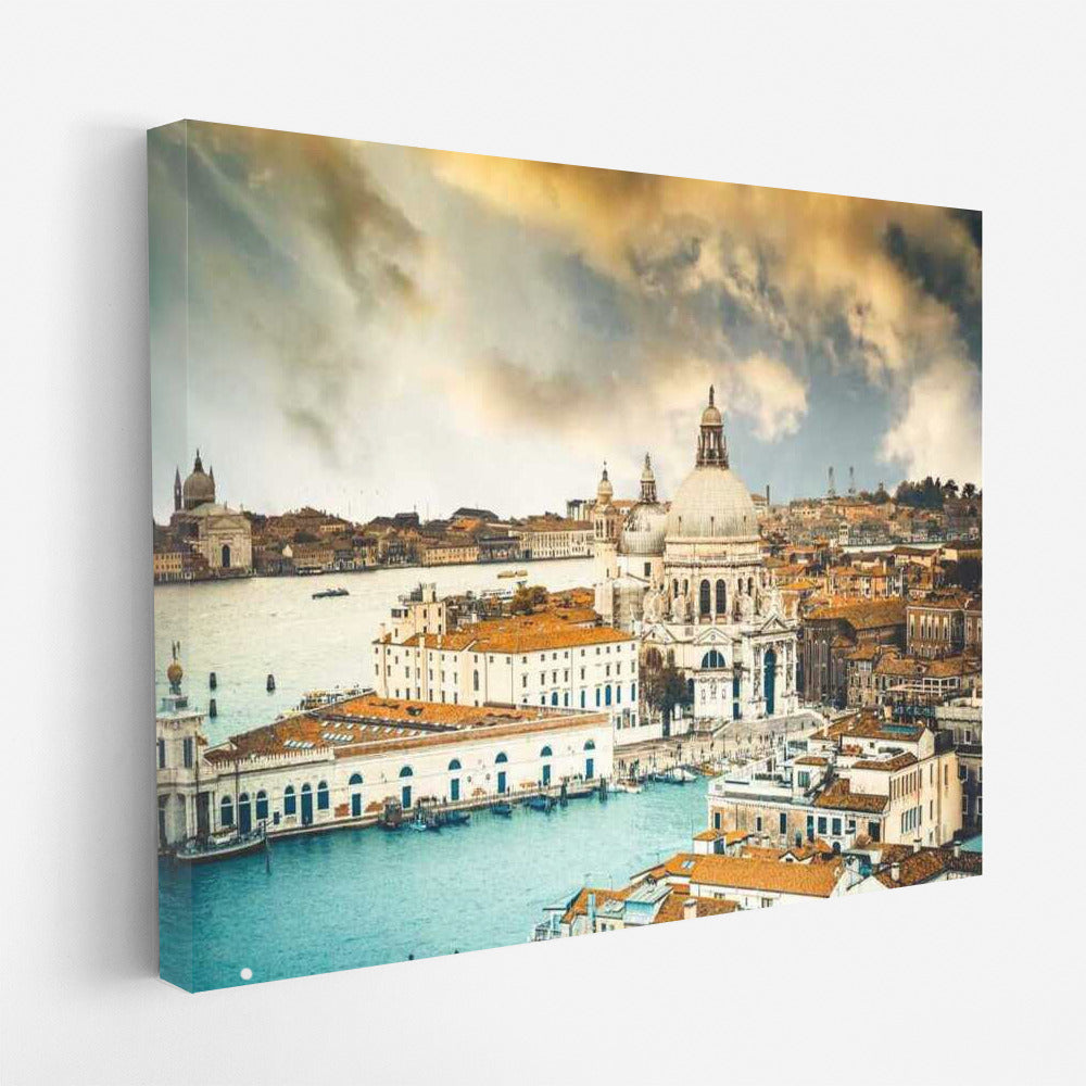 Sunset Symphony Venice: Water Edge Cityscapes Skylines