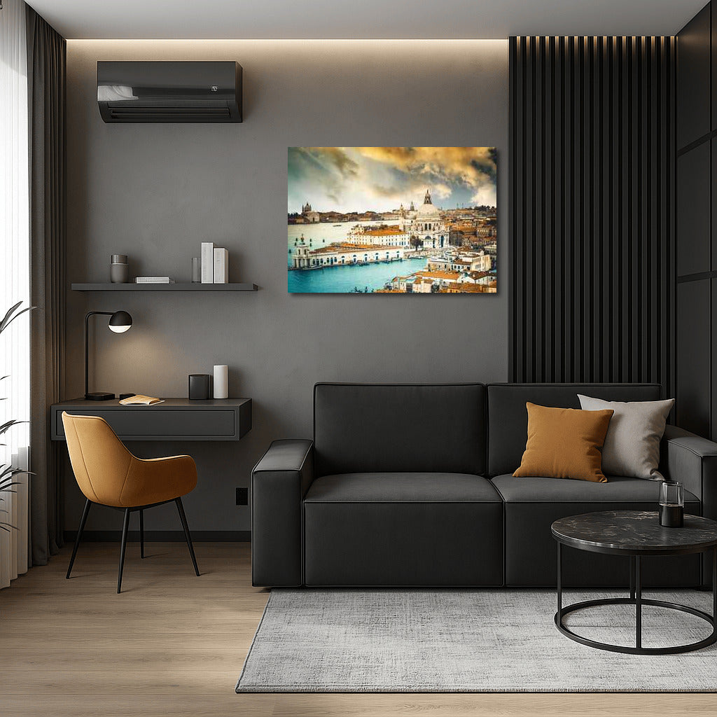 Sunset Symphony Venice: Water Edge Cityscapes Skylines