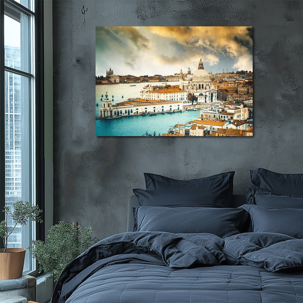 Sunset Symphony Venice: Water Edge Cityscapes Skylines
