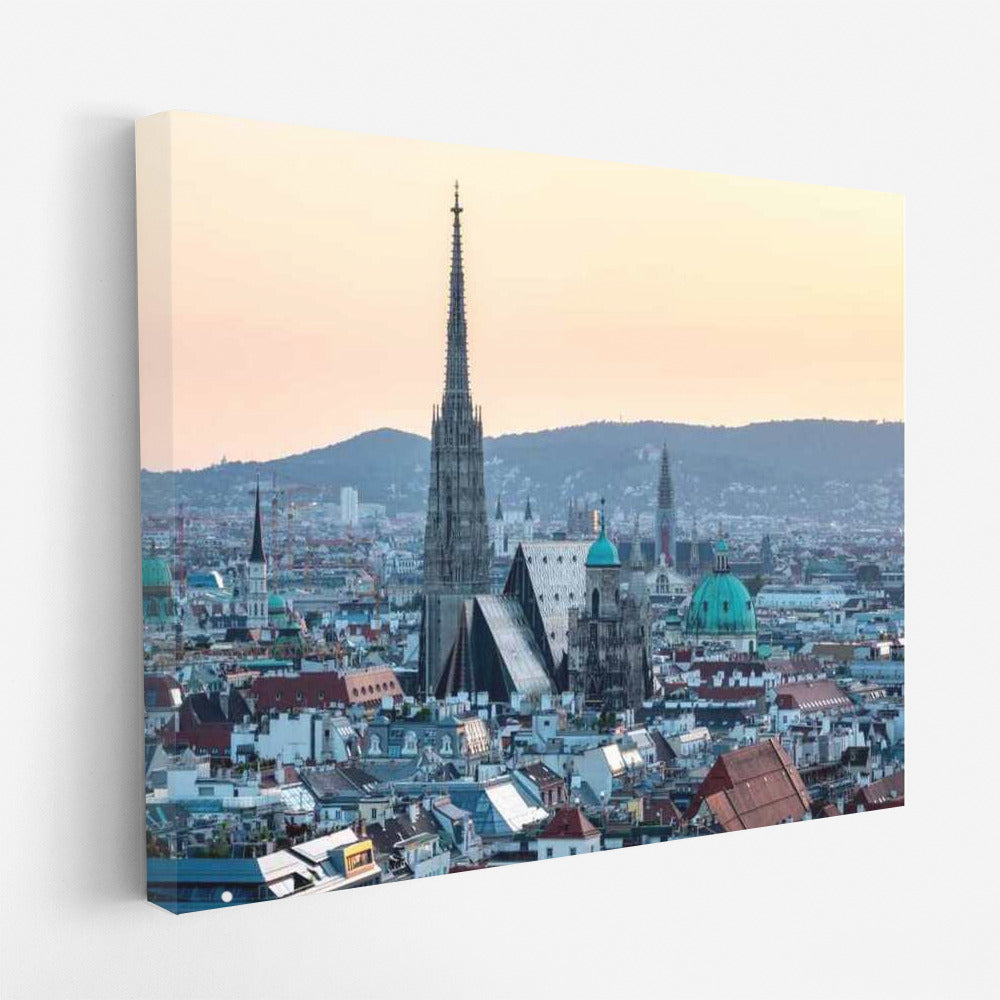 Magical Lights of Vienna: Cityscapes Skylines Panorama