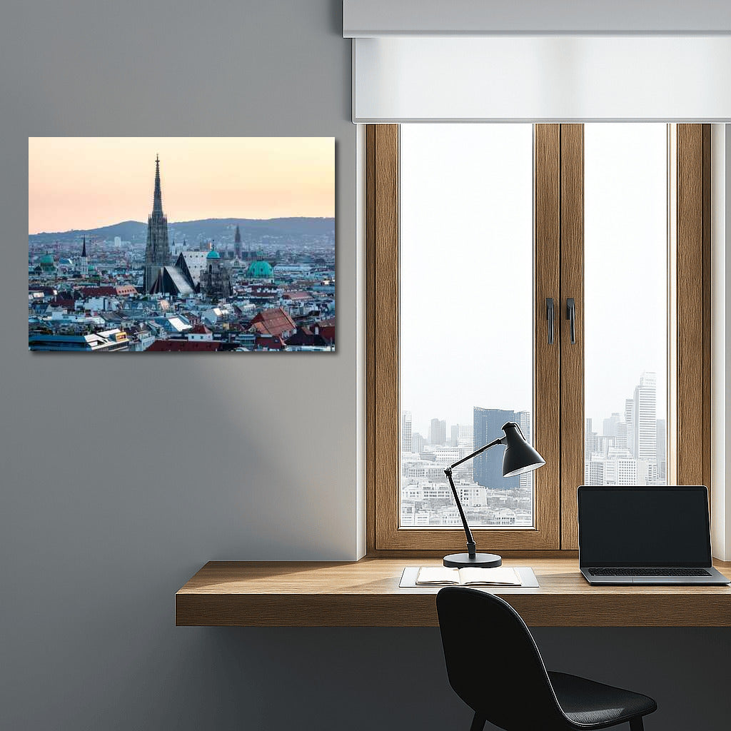 Magical Lights of Vienna: Cityscapes Skylines Panorama