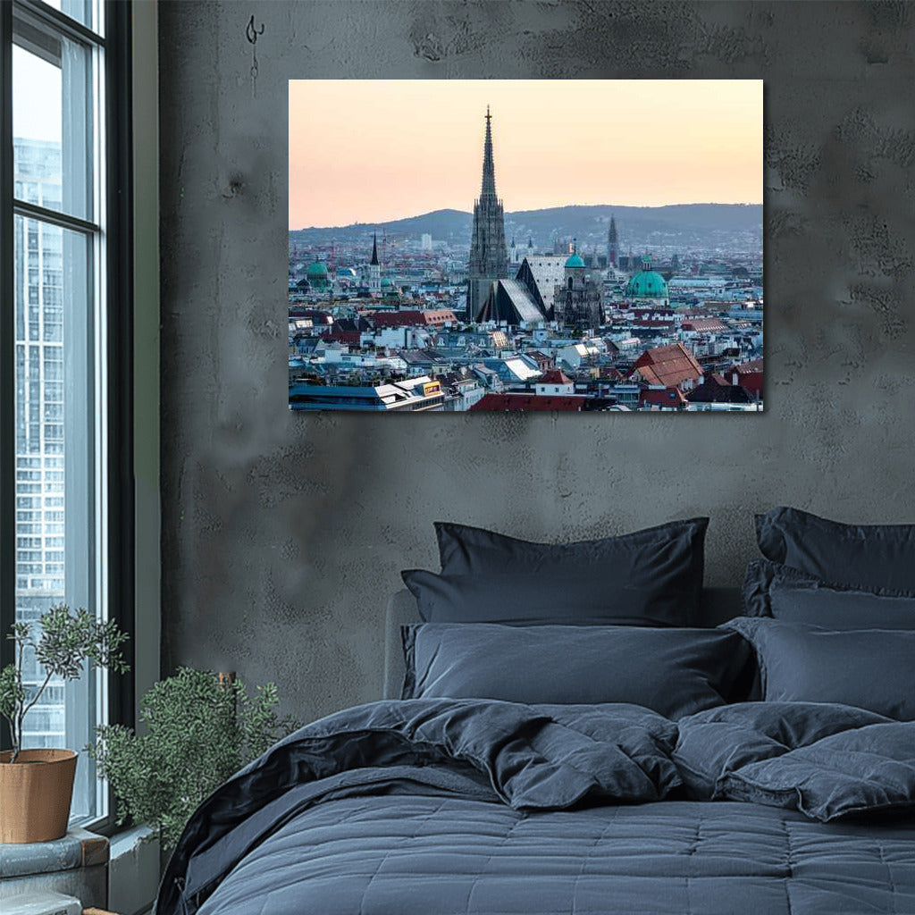 Magical Lights of Vienna: Cityscapes Skylines Panorama