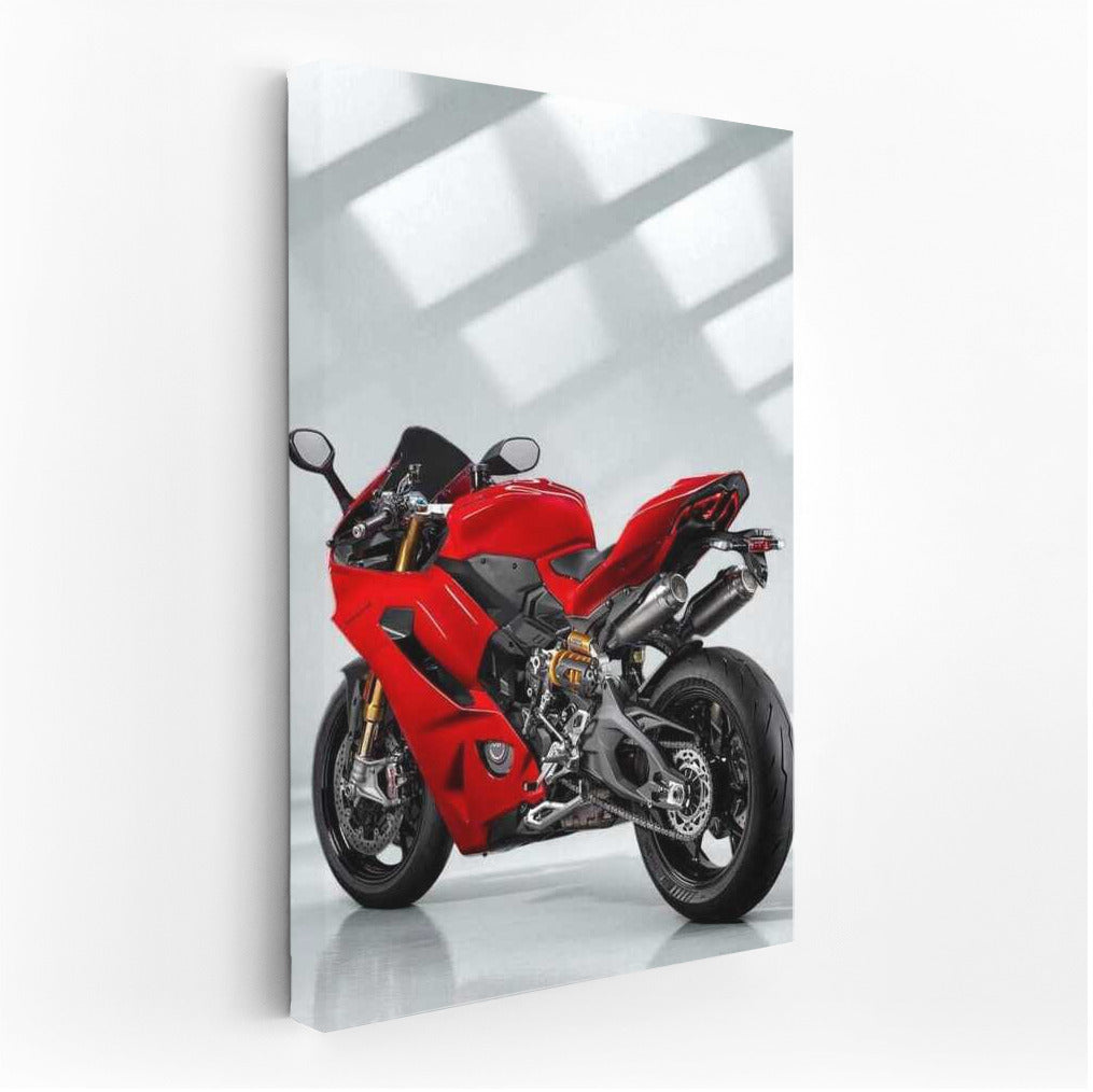 Ducati Panigale: Dynamics and Elegance on a Light Background