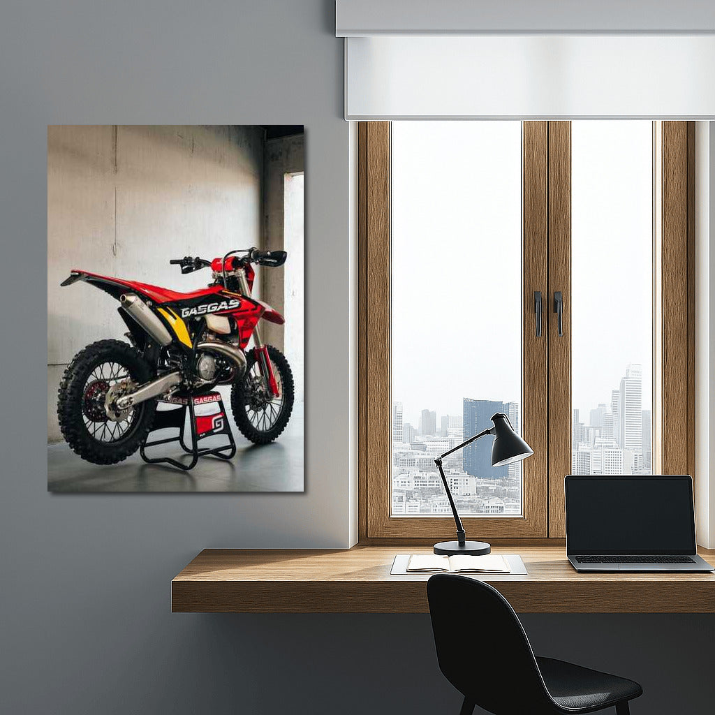 GasGas EC 300GP: Adrenaline on a Concrete Background