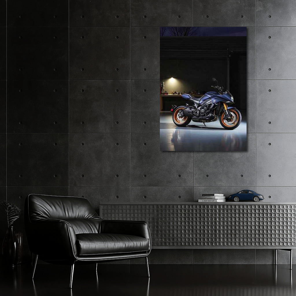Power and Style: Suzuki Katana in the Dark Garage