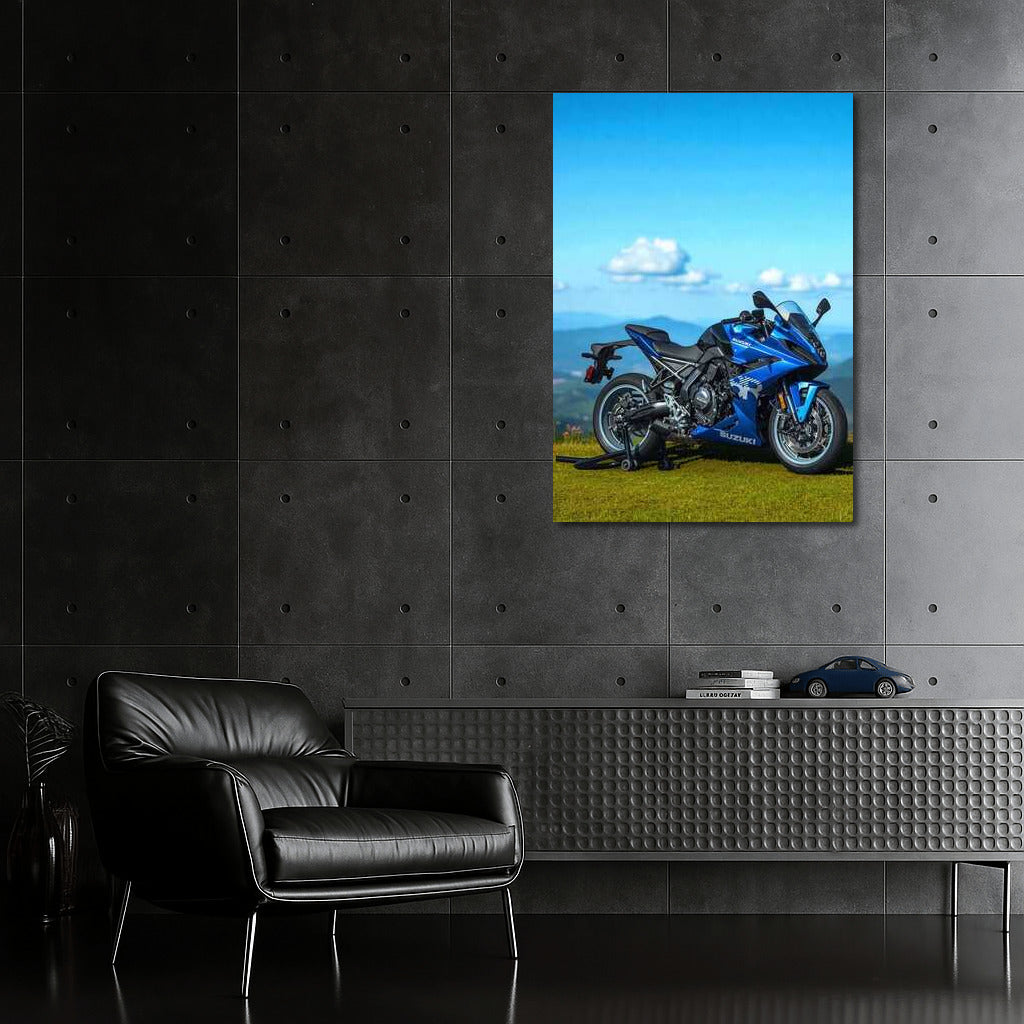 Freedom Peak: Suzuki GSX R with a Valley in the Background