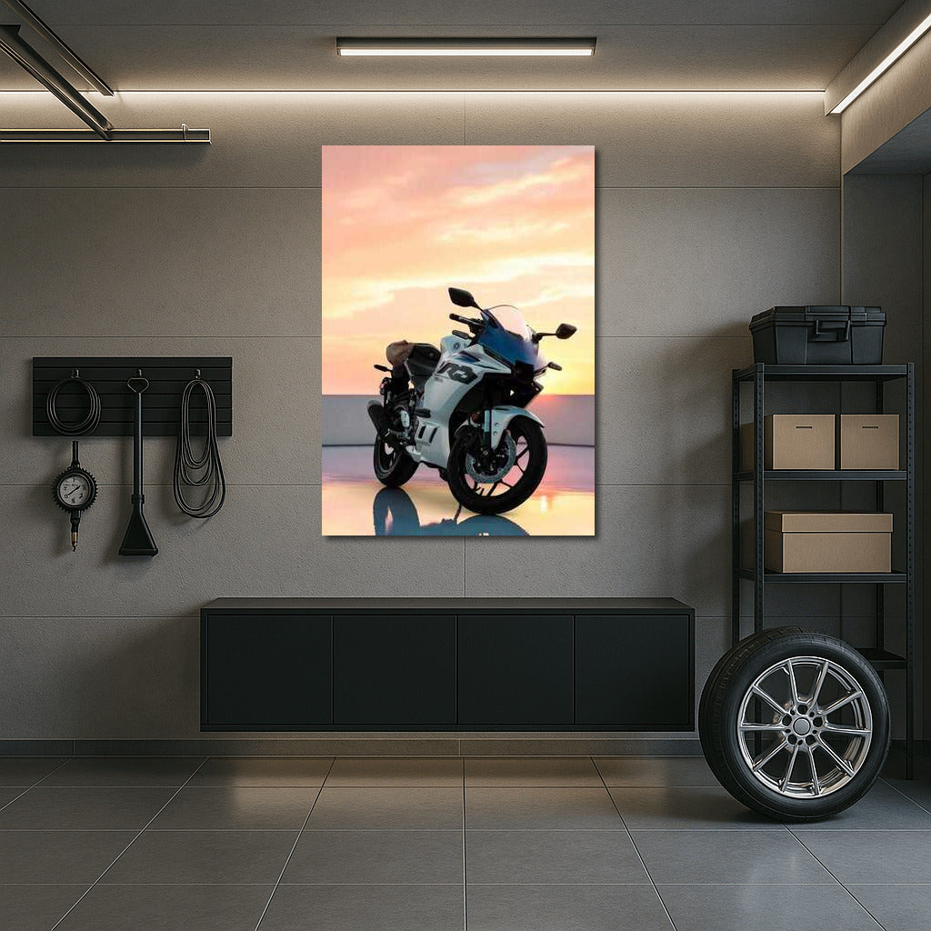 Sunset Freedom: Yamaha YZF R3 and the Spirit of Motorcycles