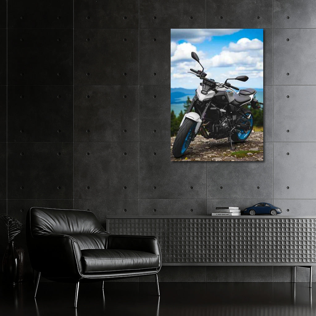 Yamaha MT07: Conqueror of Peaks Against the Forest Deep