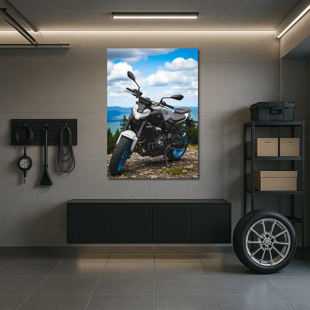 Yamaha MT07: Conqueror of Peaks Against the Forest Deep