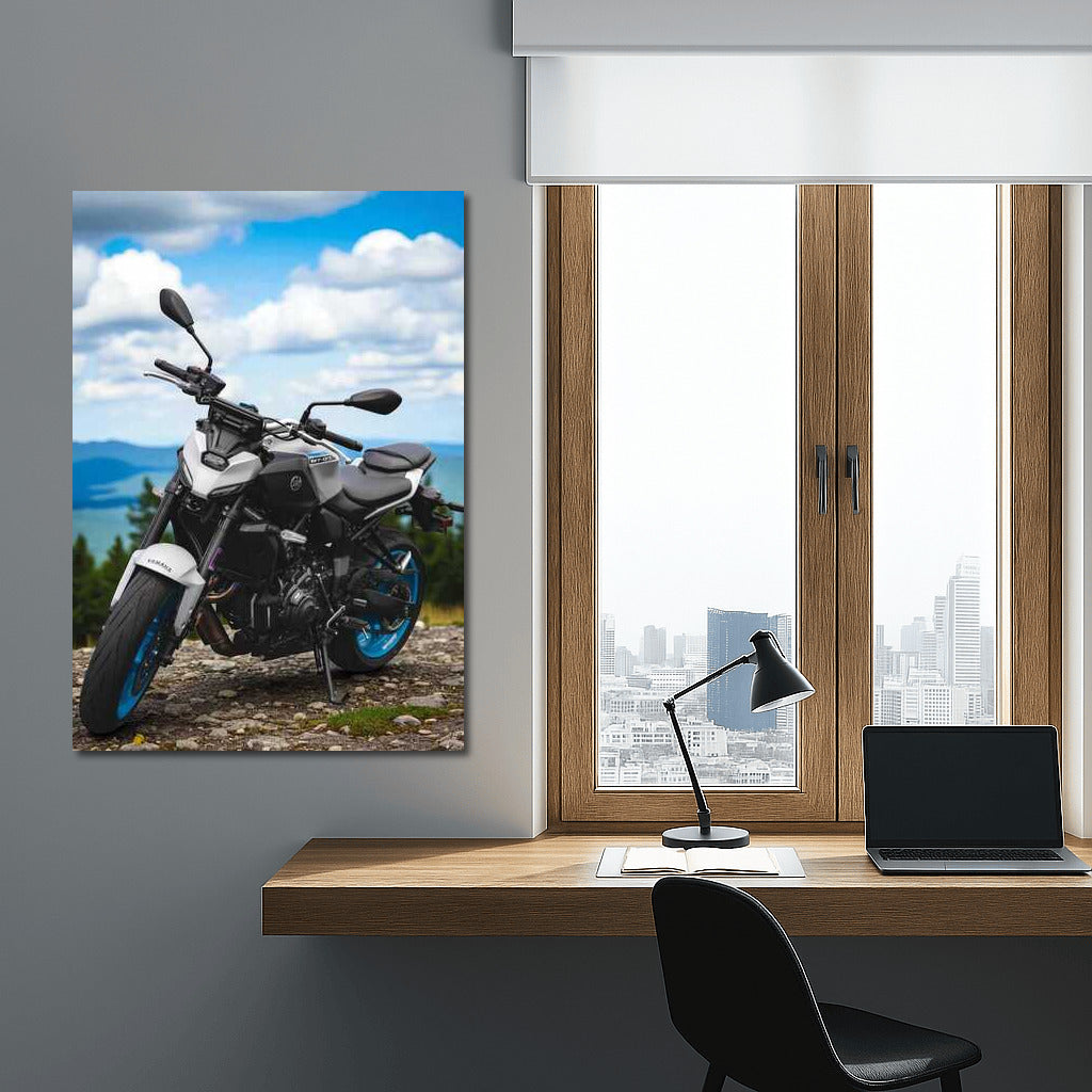 Yamaha MT07: Conqueror of Peaks Against the Forest Deep