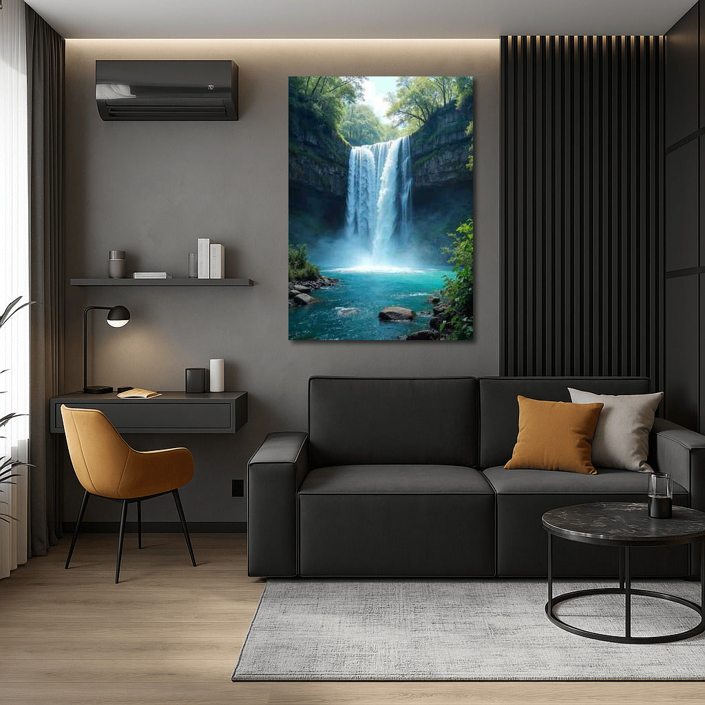The Majesty of the Waterfall: The Turquoise Power of Nature