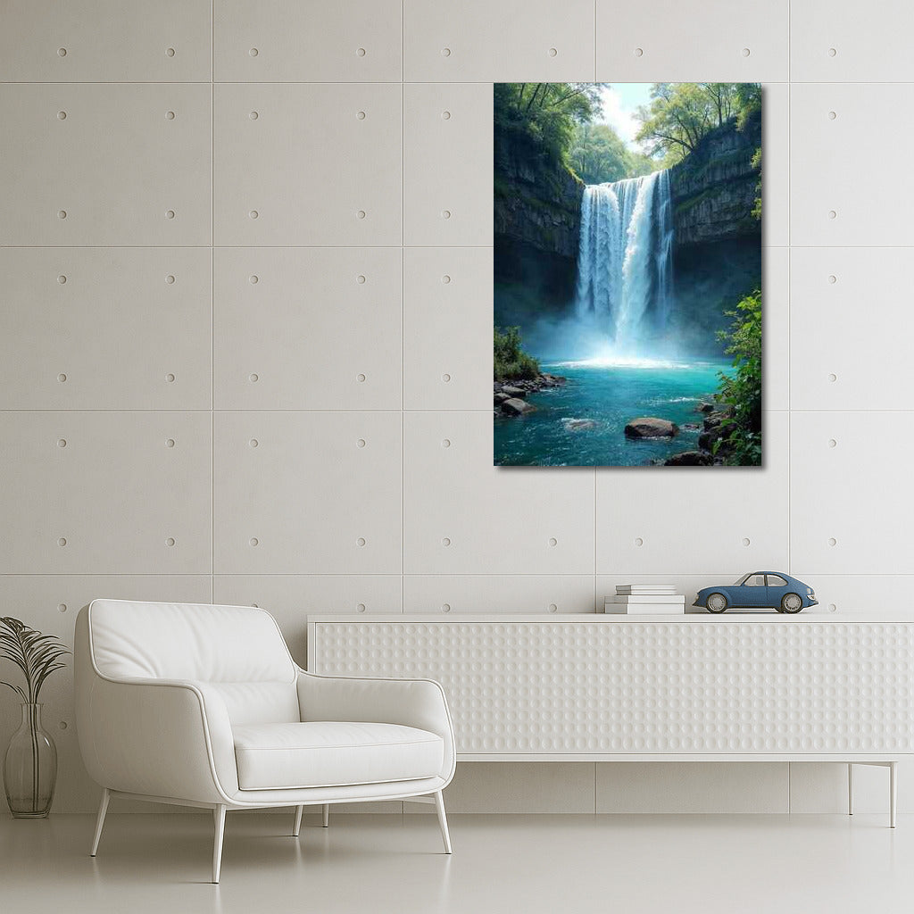 The Majesty of the Waterfall: The Turquoise Power of Nature