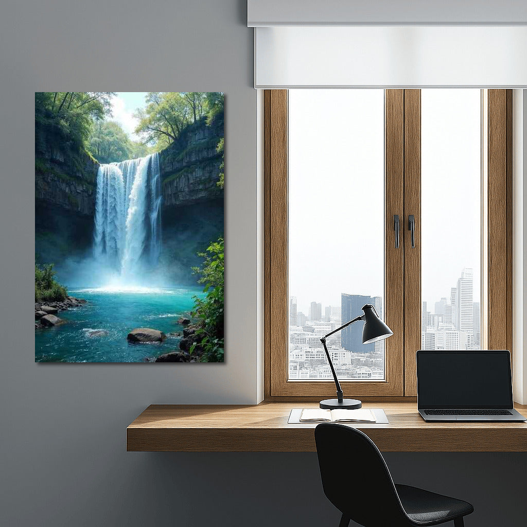 The Majesty of the Waterfall: The Turquoise Power of Nature