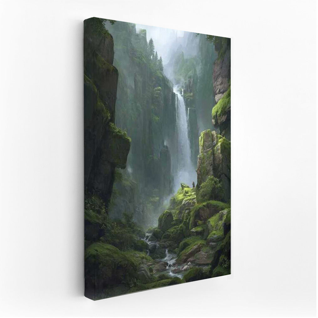 Emerald Falls: The Majesty of Nature in Landscape