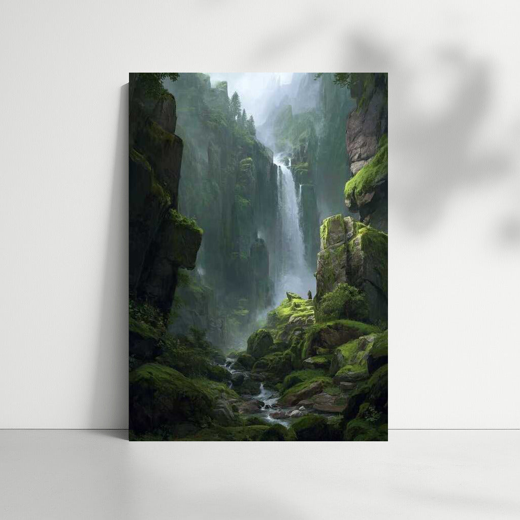 Emerald Falls: The Majesty of Nature in Landscape