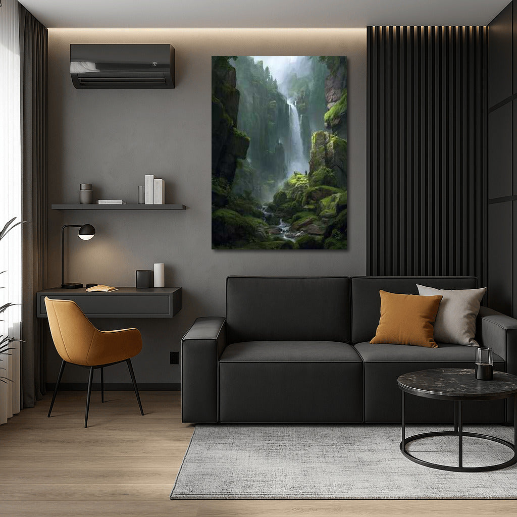 Emerald Falls: The Majesty of Nature in Landscape