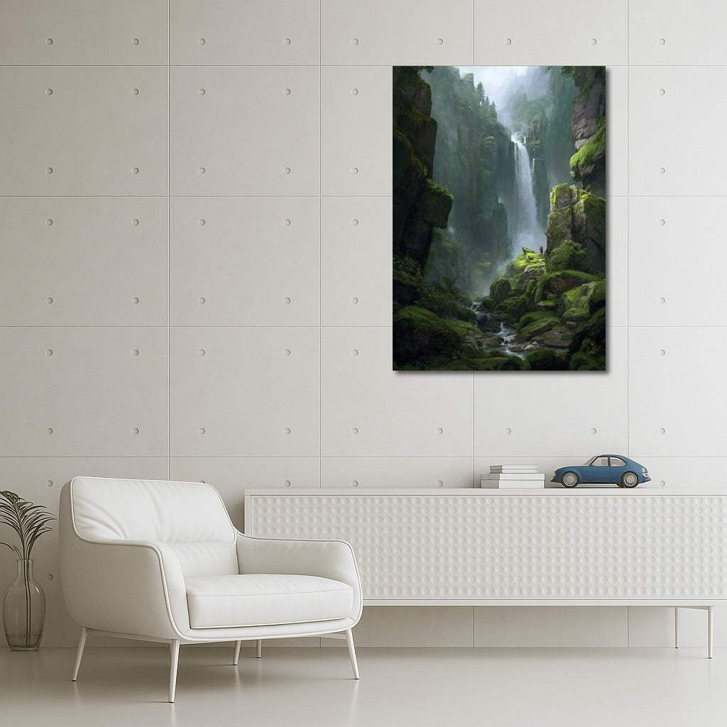 Emerald Falls: The Majesty of Nature in Landscape
