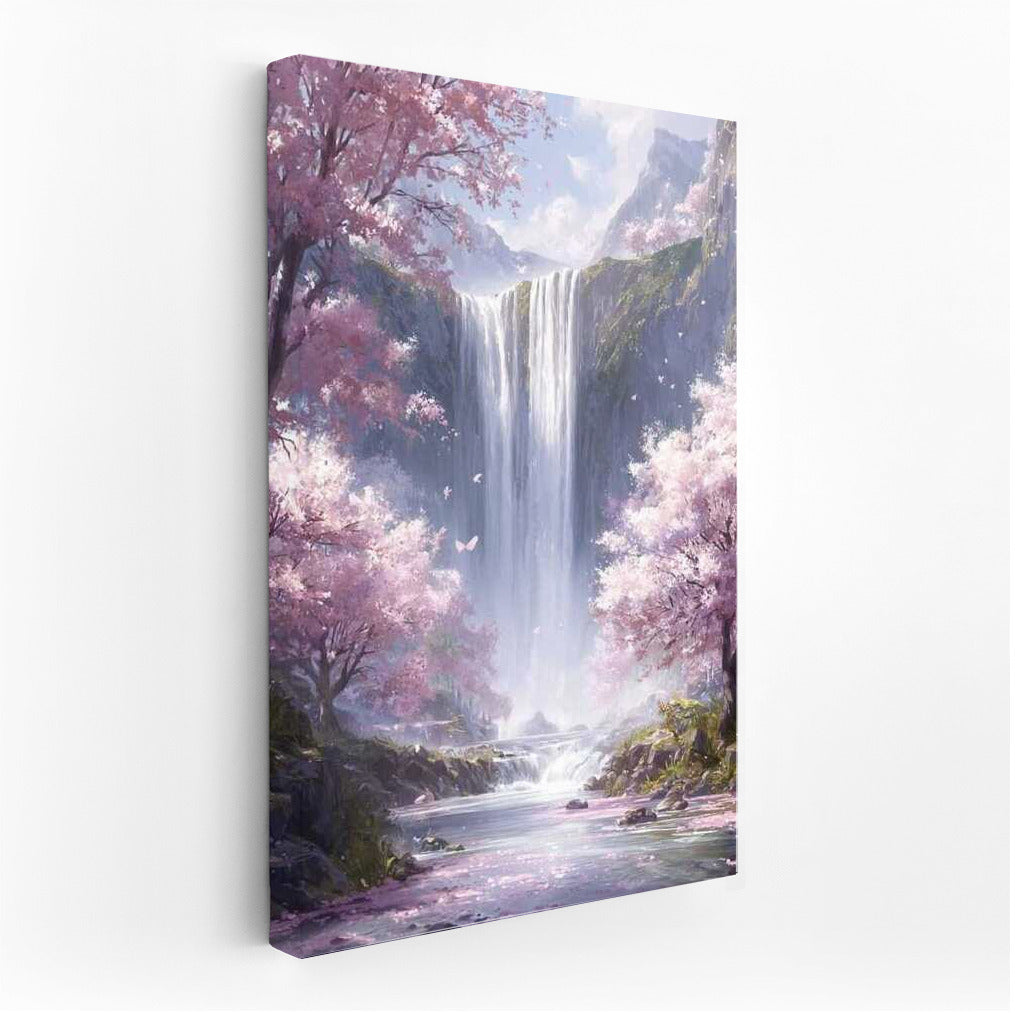 Blooming Waterfall: Natural Scenery