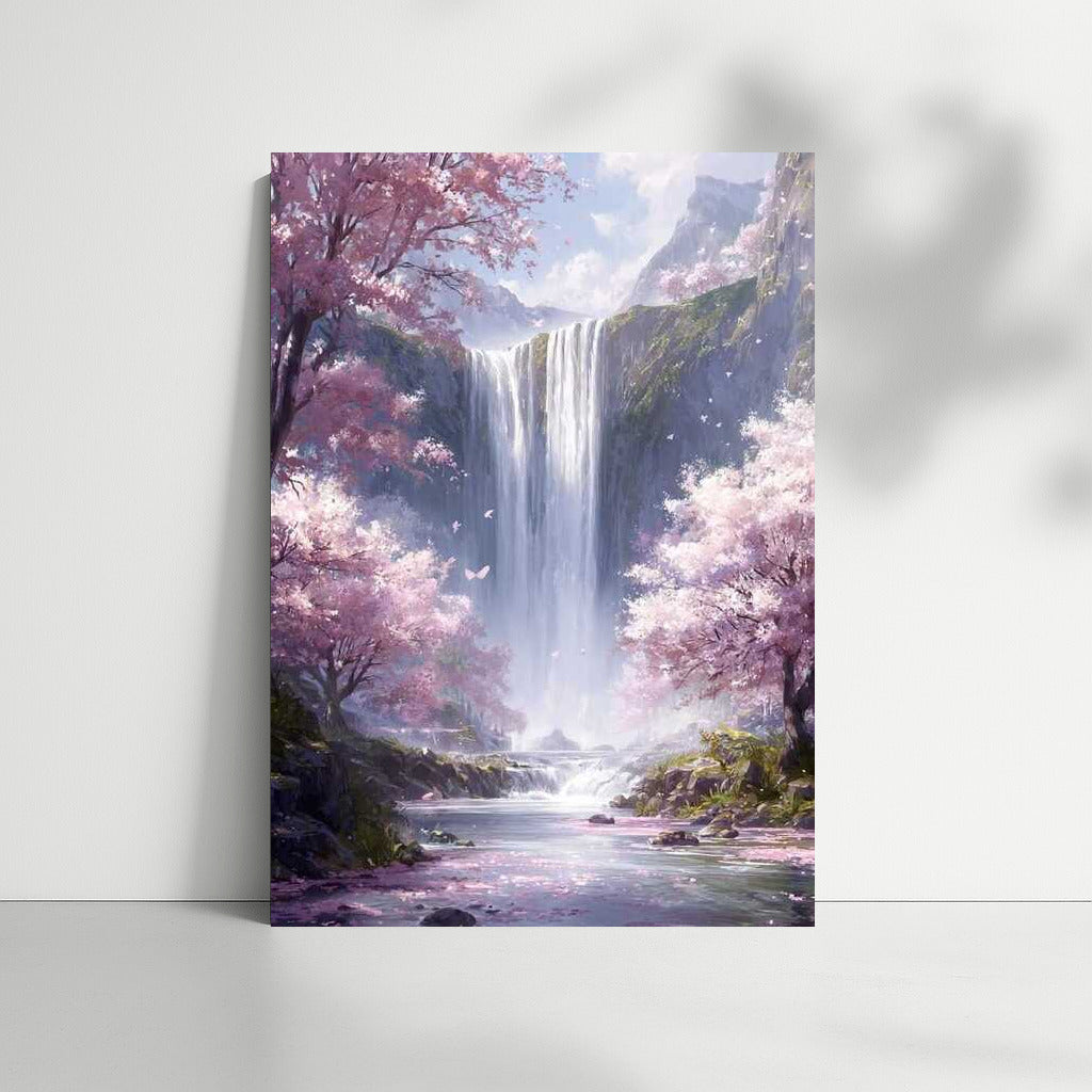 Blooming Waterfall: Natural Scenery