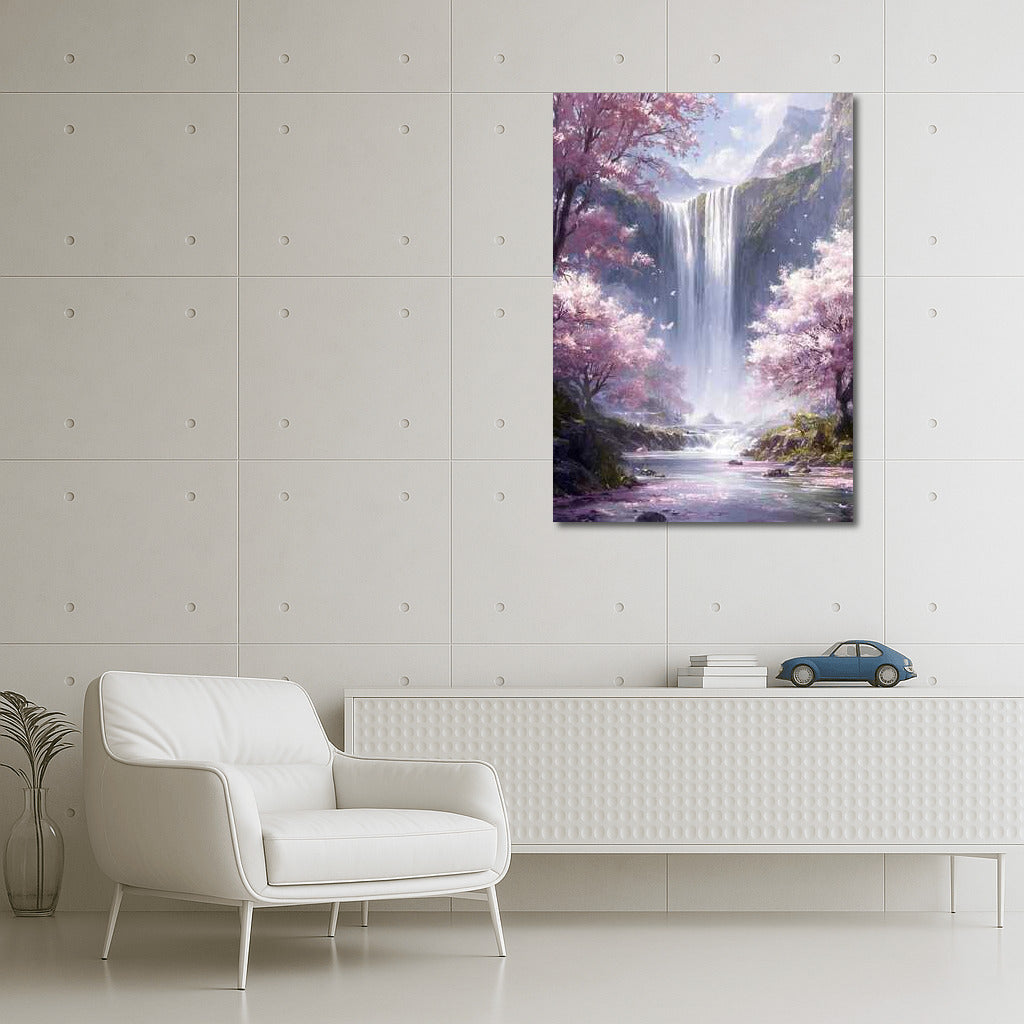 Blooming Waterfall: Natural Scenery