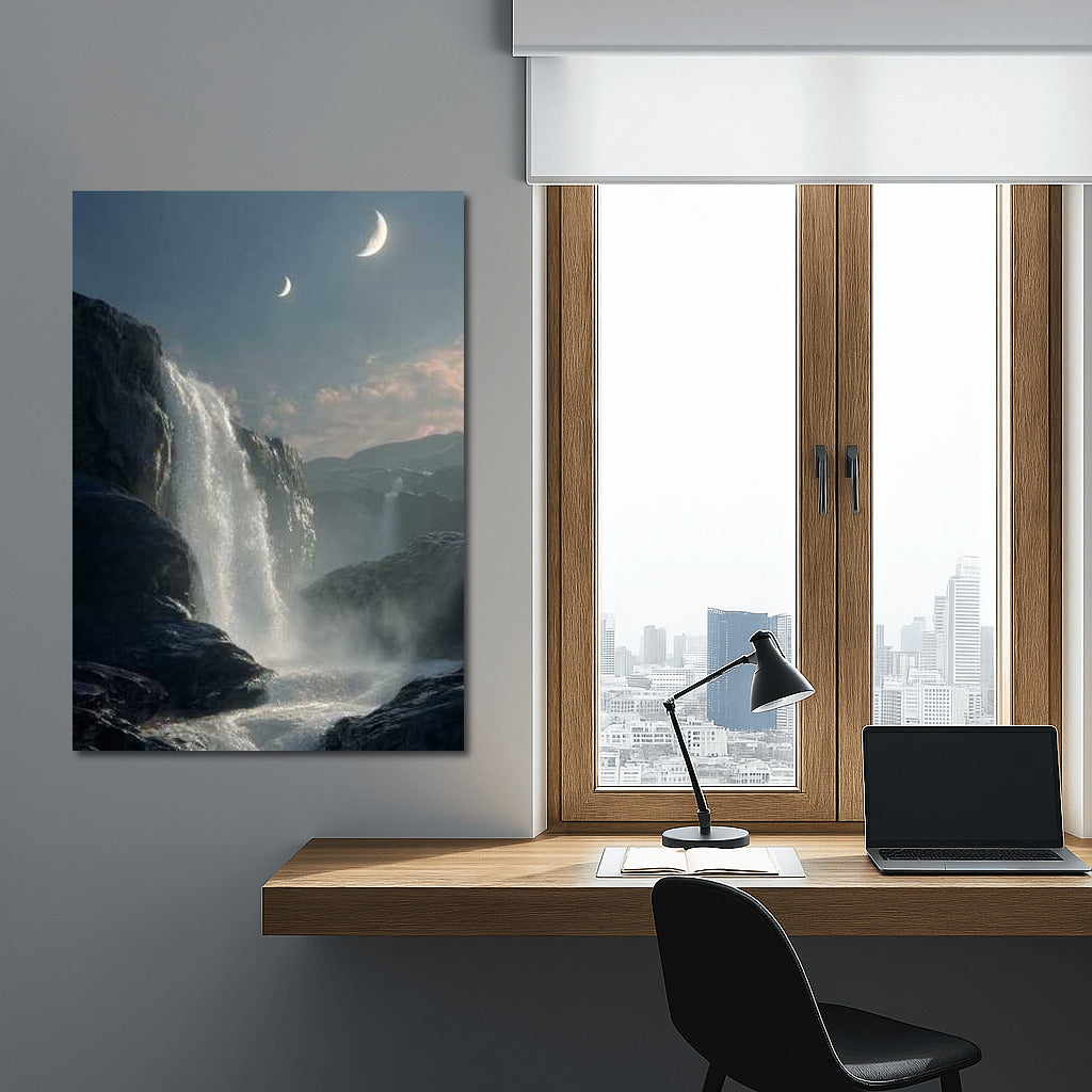 Moon Falls: Nature's Magic in the World of Dreams