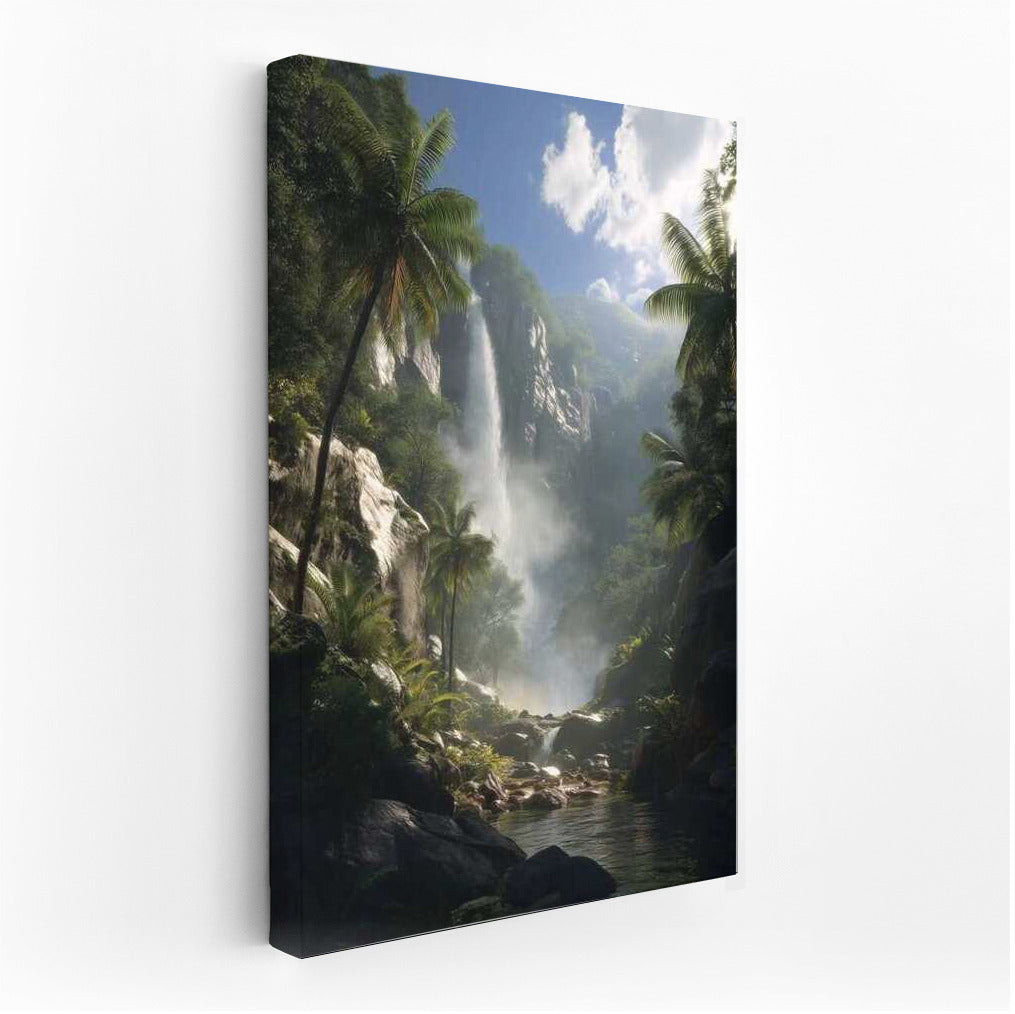 Tropical Waterfall: The Tranquility of Nature