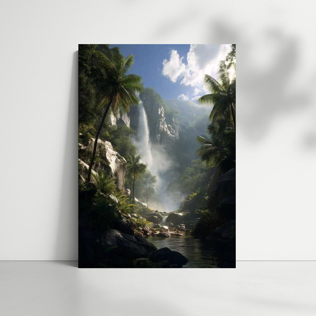 Tropical Waterfall: The Tranquility of Nature
