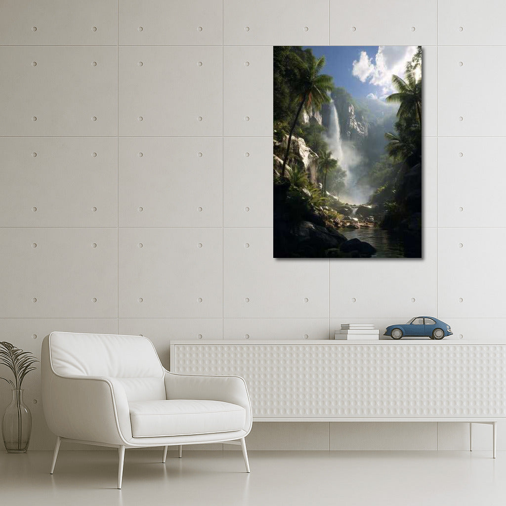 Tropical Waterfall: The Tranquility of Nature