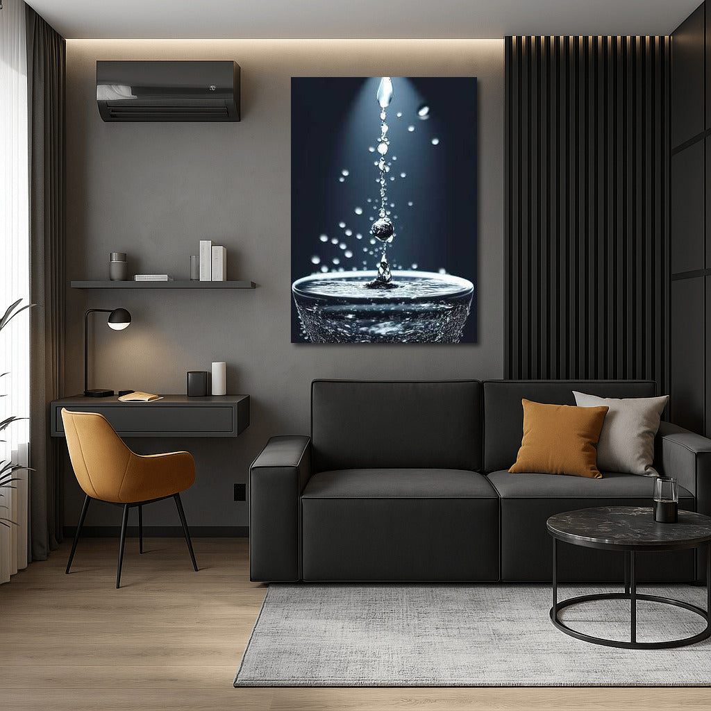 Dance of Water Drops: Natural Landscapes and Water