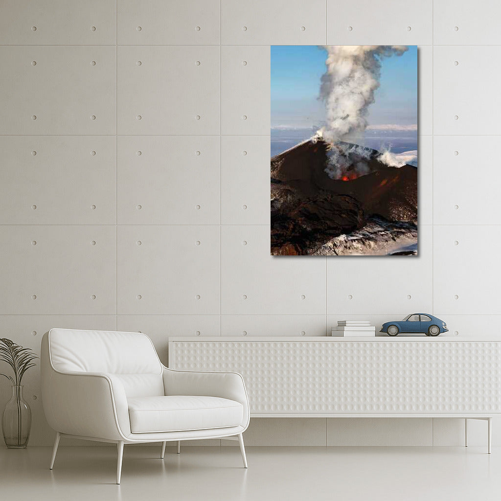 The Majesty of Nature: Volcano in the Heart of the Landscape