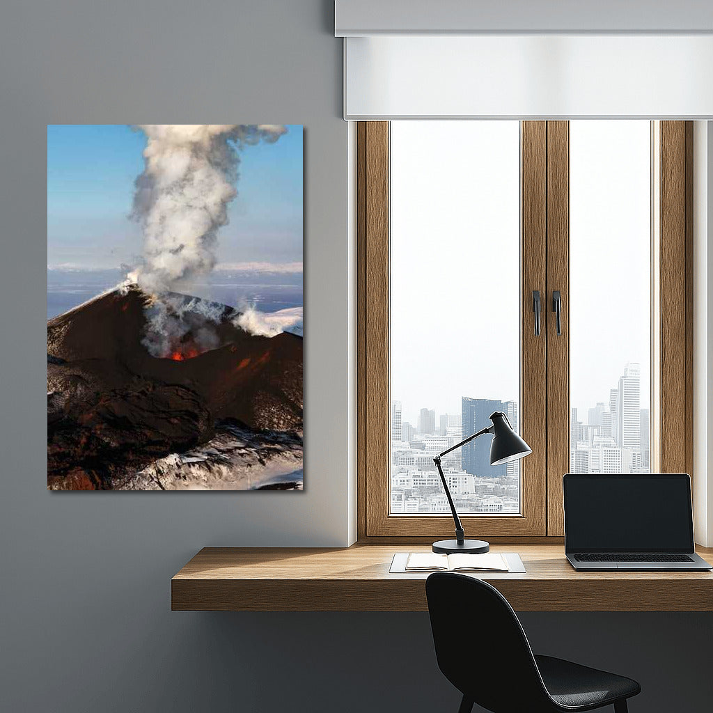The Majesty of Nature: Volcano in the Heart of the Landscape