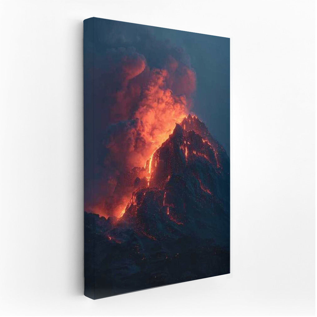 Fire Dance of Volcano: Natural Landscapes and Volcanoes