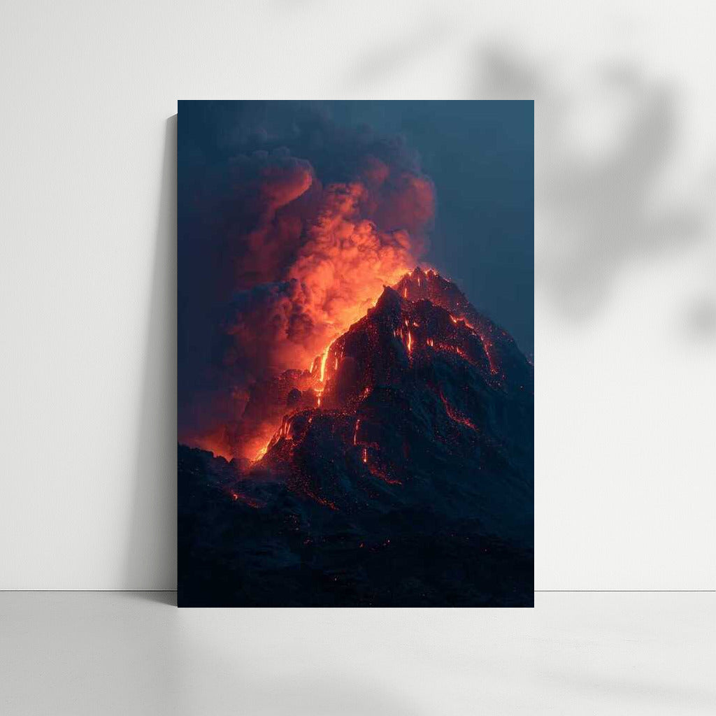 Fire Dance of Volcano: Natural Landscapes and Volcanoes