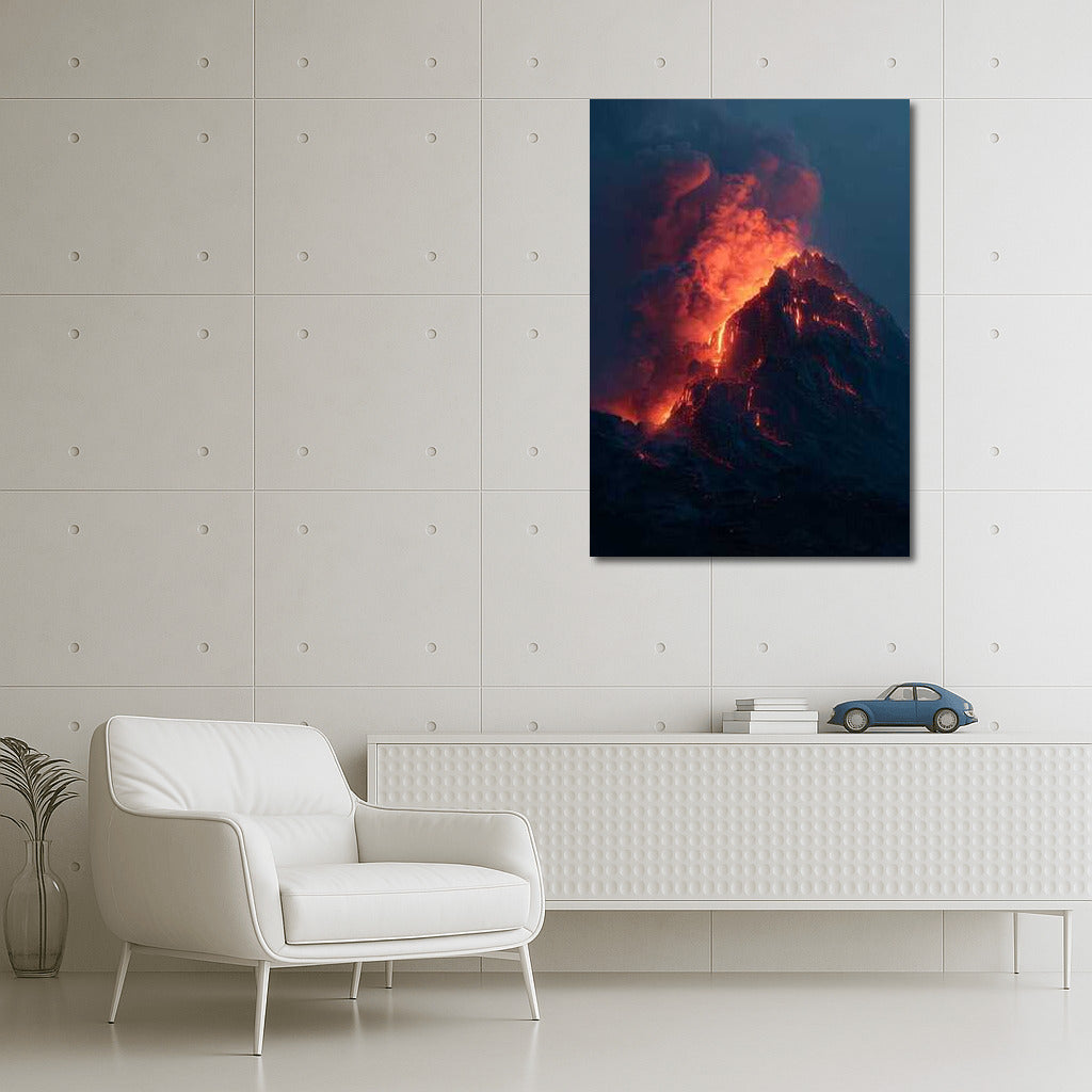 Fire Dance of Volcano: Natural Landscapes and Volcanoes
