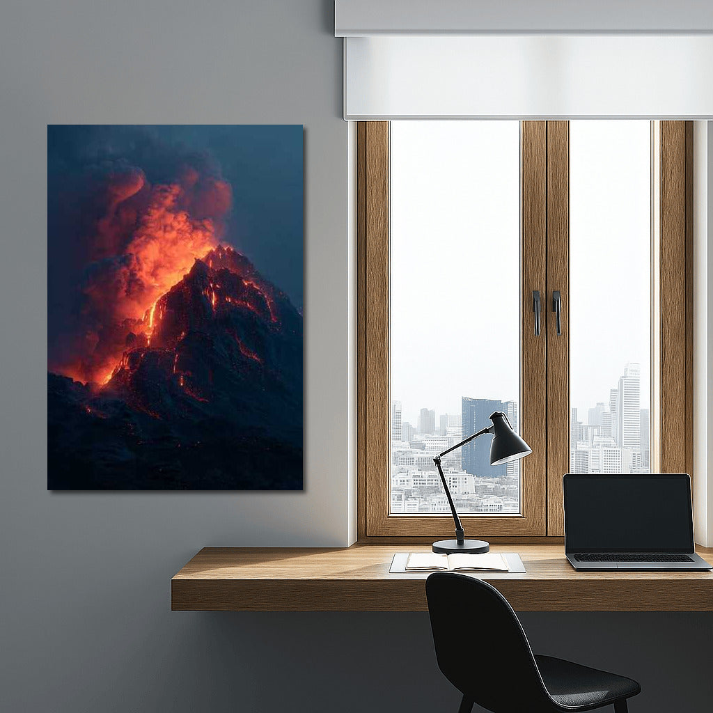 Fire Dance of Volcano: Natural Landscapes and Volcanoes